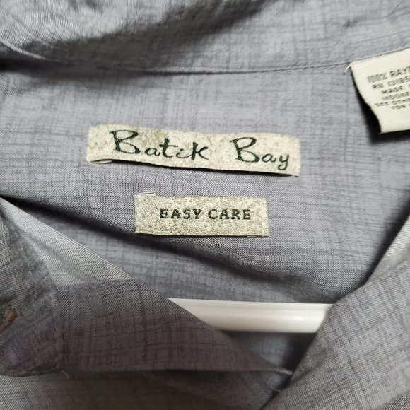 Batik Bay Steel Gray S/S Shirt 4XB - Picture 2 of 3
